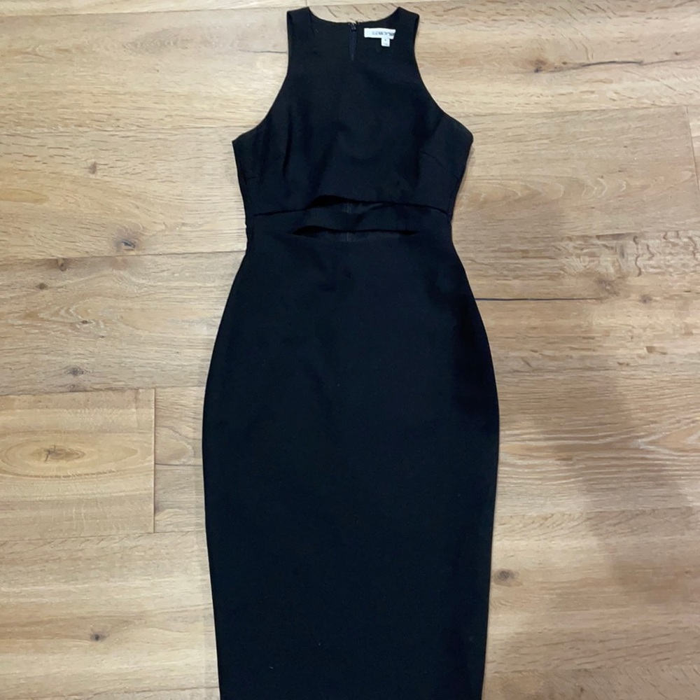 Elizabeth and James black cut out dress